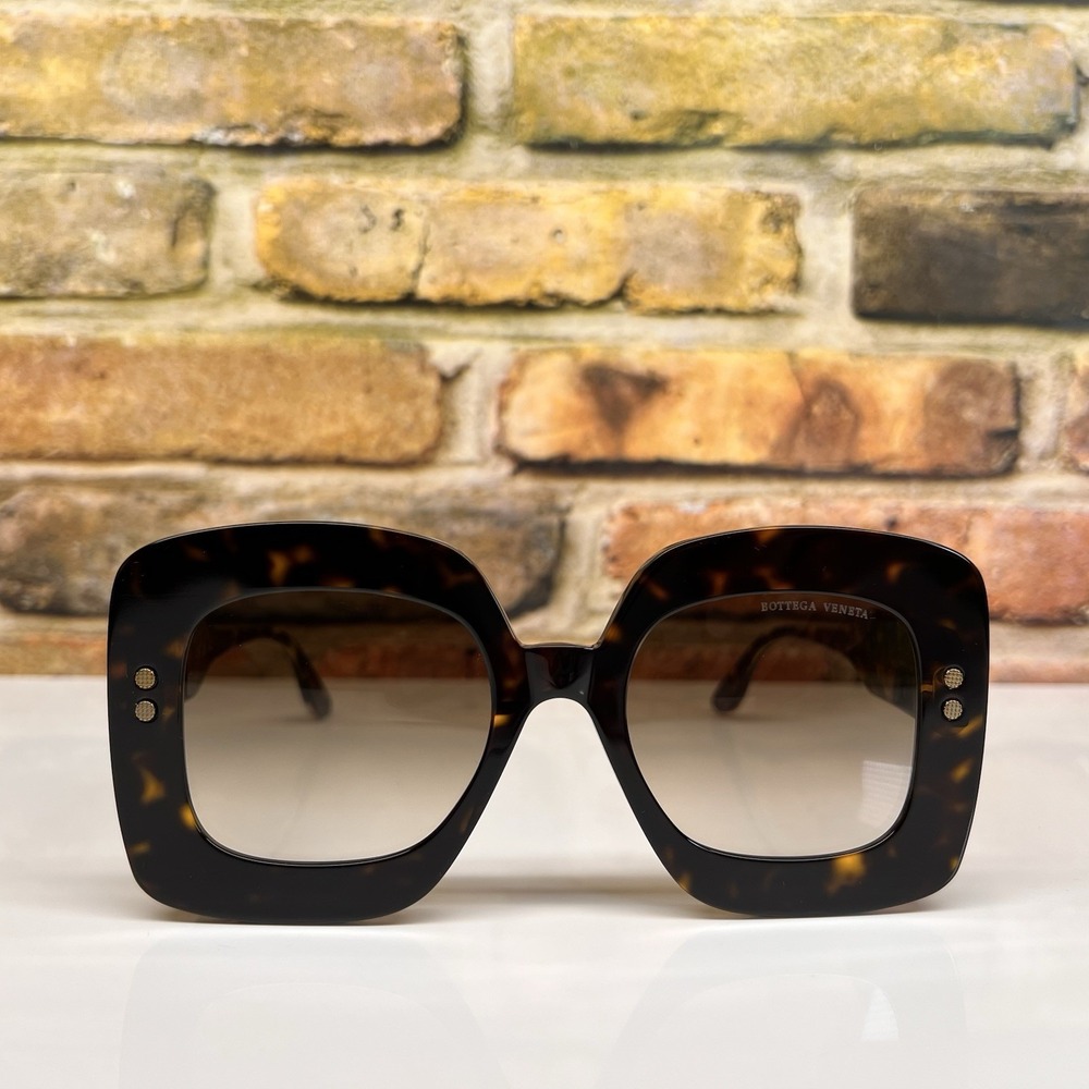 Bottega Veneta Sunglasses mod. BV0237S 002 Square Tortoise Oversized Italy